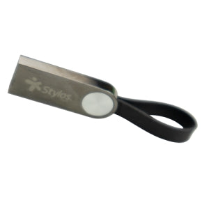 Memoria USB Stylos ST300, 16GB, USB-A 2.0, Lectura 80MB/s, Escritura 50MB/s, Gris