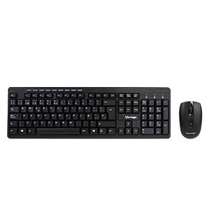 Kit de Teclado y Mouse Vorago KM-304, Inalámbrico, USB, Negro (Español)