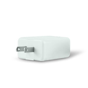 CARGADOR P/PARED AU-350 QUICK  CHARGE 3.0 20W USB A Y TIPO C BLANCO