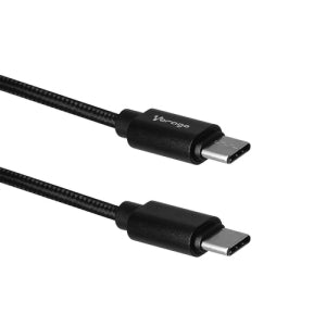 CABLE VORAGO CAB-124 USB TIPO C-USB TIPO C 1 MTR CARGA RAPIDA NEGRO