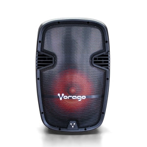 Vorago Bafle con Karaoke KSP-500, Bluetooth, Inalámbrico, 100W RMS, USB 2.0, Negro - incluye Tripie + 2 Micrófonos