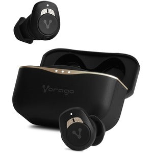 Vorago Audífonos Intrauriculares con Micrófono ESB-600-ANC, Inalámbrico, Bluetooth, Negro/Amarilllo