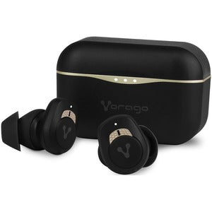 Vorago Audífonos Intrauriculares con Micrófono ESB-600-ANC, Inalámbrico, Bluetooth, Negro/Amarilllo