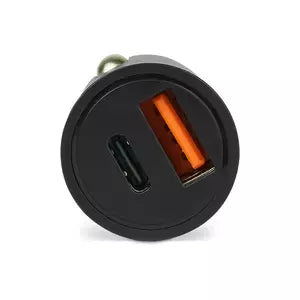 Vorago Cargador para Auto AU-305, 20W, 1x USB-C/1x USB-A, Negro
