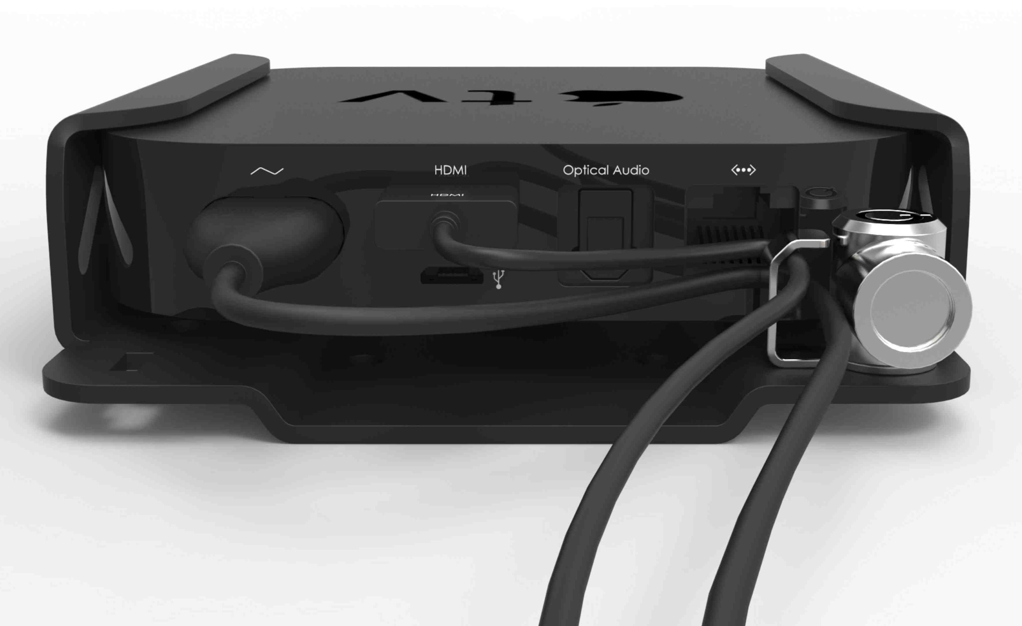 Compulocks ATVEN35 Soporte de montaje para Apple TV - Negro - 75 x 75 - Compatible con Montura VESA - Aluminio