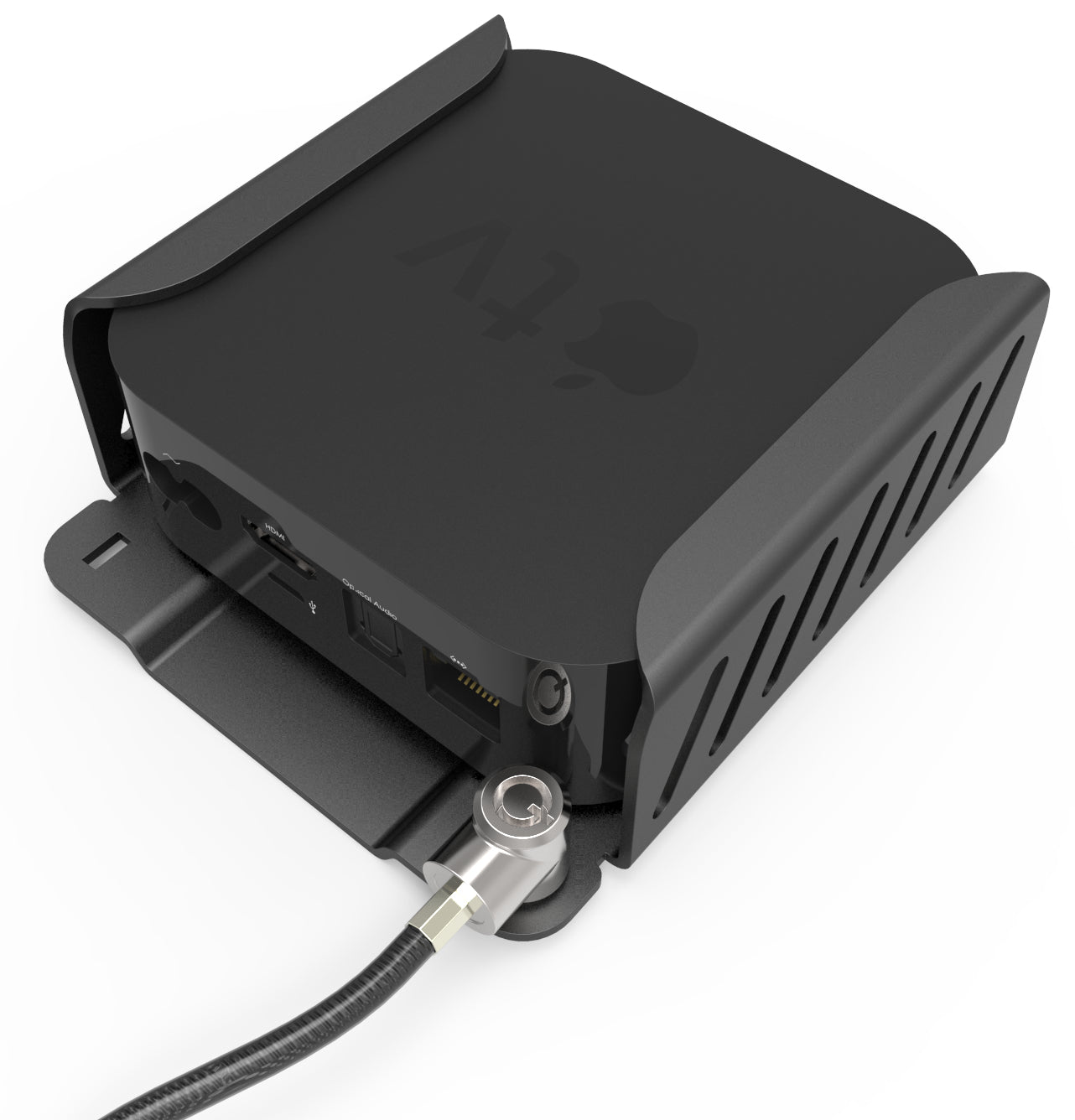 Compulocks ATVEN35 Soporte de montaje para Apple TV - Negro - 75 x 75 - Compatible con Montura VESA - Aluminio