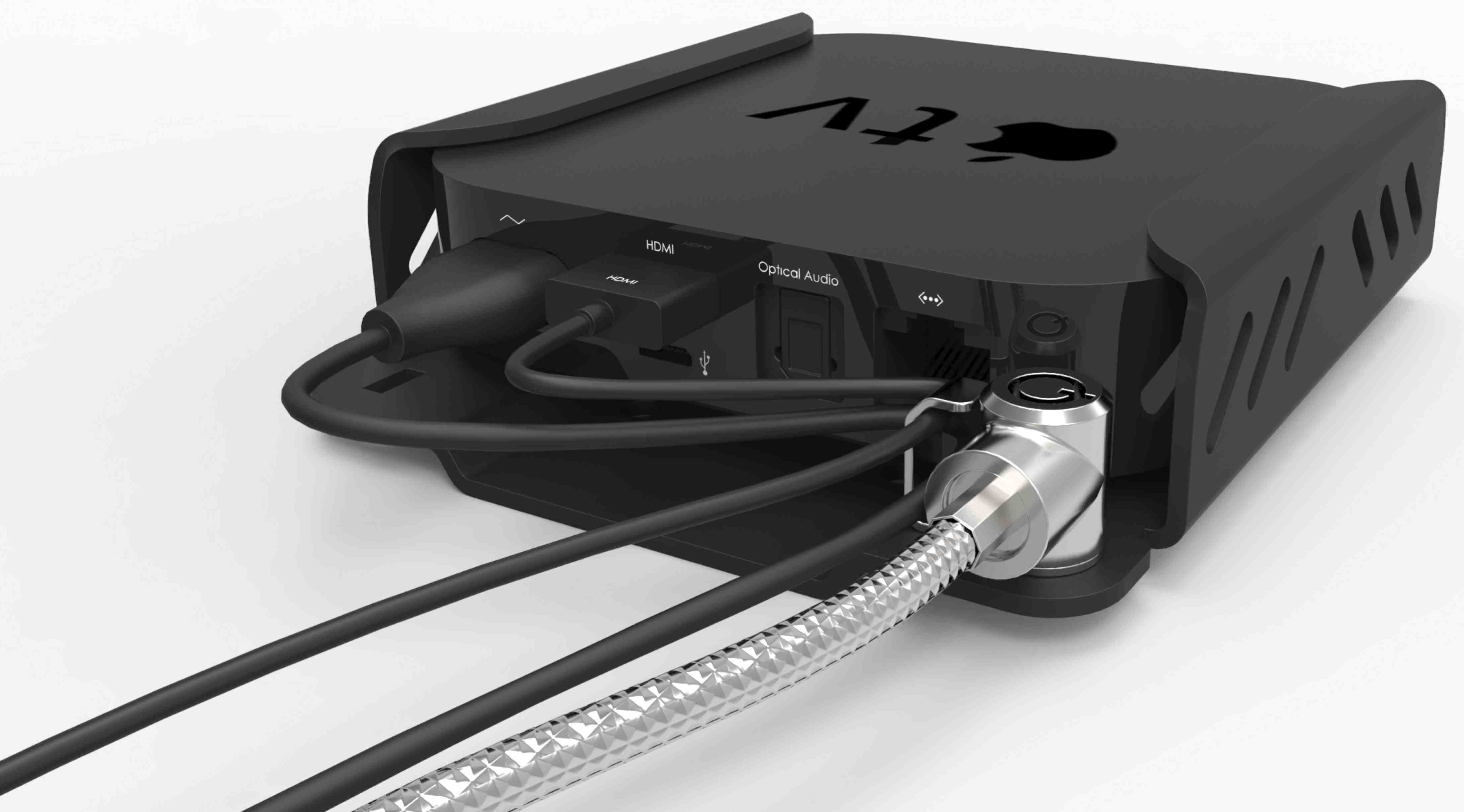 Compulocks ATVEN35 Soporte de montaje para Apple TV - Negro - 75 x 75 - Compatible con Montura VESA - Aluminio