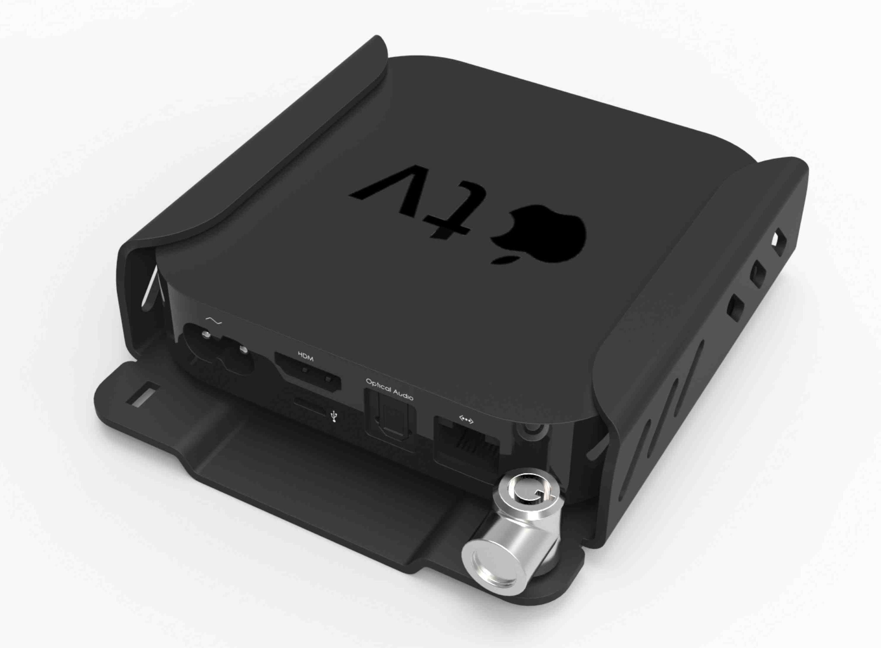 Compulocks ATVEN35 Soporte de montaje para Apple TV - Negro - 75 x 75 - Compatible con Montura VESA - Aluminio