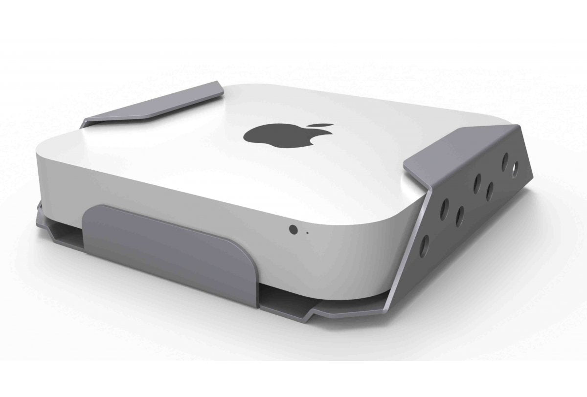 Compulocks MMEN76 Soporte de montaje para Mac mini - Plata - 75 x 75, 100 x 100 - Compatible con Montura VESA - Aluminio, Acero