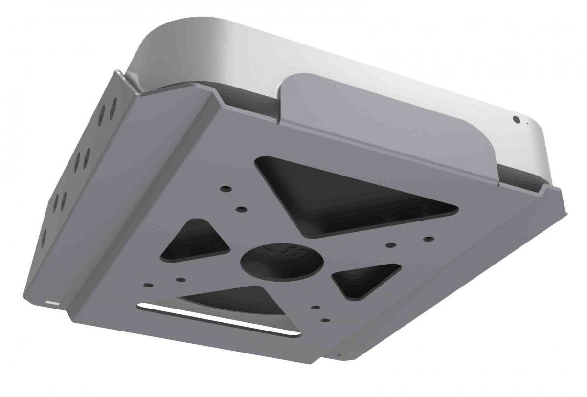 Compulocks MMEN76 Soporte de montaje para Mac mini - Plata - 75 x 75, 100 x 100 - Compatible con Montura VESA - Aluminio, Acero