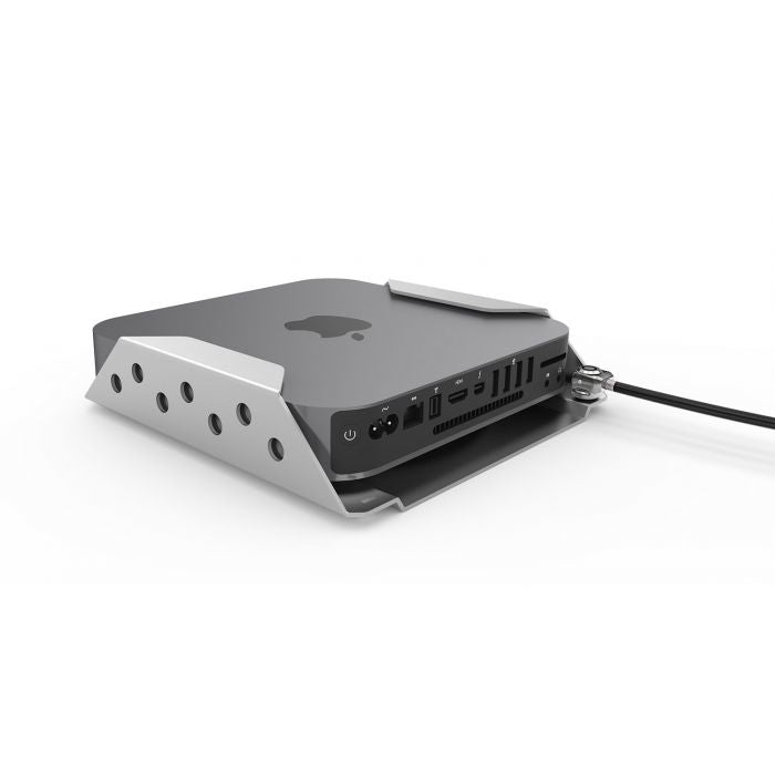 Compulocks MMEN76 Soporte de montaje para Mac mini - Plata - 75 x 75, 100 x 100 - Compatible con Montura VESA - Aluminio, Acero