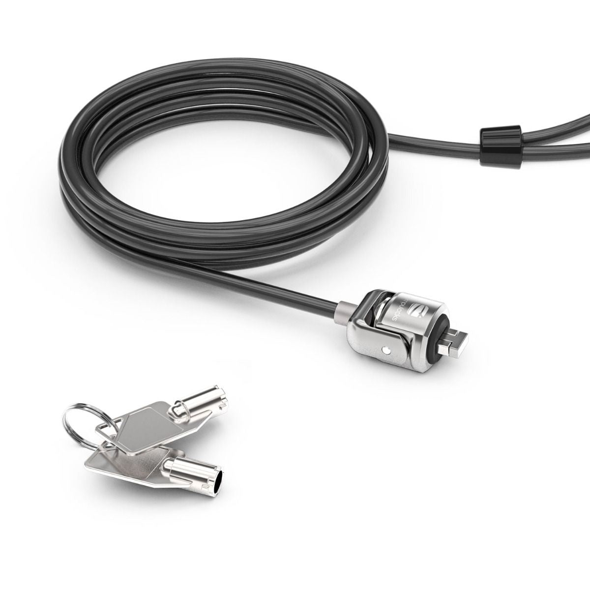 Compulocks Universal Cable de Bloqueo - 1.83m Cable - Cierre con llave - Negro - Metal Galvanizado