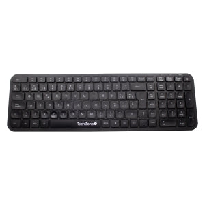 Kit de Teclado y Mouse TechZone TZCOMBINA05, Inalámbrico, USB, Negro (Español)
