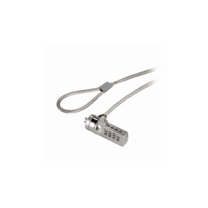 BRobotix Candado de Combinación para Laptop 128899, 1.3 Metros, Acero Inoxidable