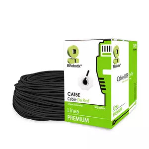 BRobotix Bobina de Cable Ethernet Cat5e, UTP, 305 Metros