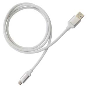 BROBOTIX CABLE USB V2.0 A MICRO B 1.25 CENTÍMETROS COLOR BLANCO - Telefono Celular -1 Conector USB
