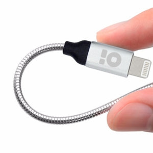 BROBOTIX CABLE LIGHTNING 1 METRO  DE ACERO INOXIDABLE , Compatible con Apple iPad iPhone - Cable