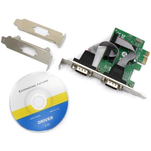 Brobotix Tarjeta PCI Express Serial DB9, 2 Puertos x RS-232