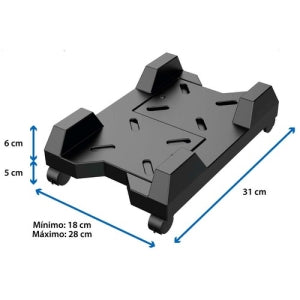 BRobotix Soporte para PC 6001301, hasta 23.5cm, Negro