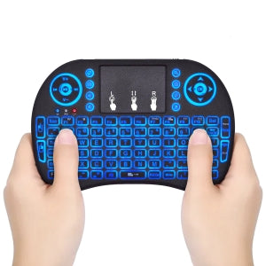 Teclado Gamer BRobotix 963814 RGB LED, Inalámbrico, Negro