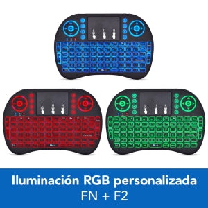 Teclado Gamer BRobotix 963814 RGB LED, Inalámbrico, Negro