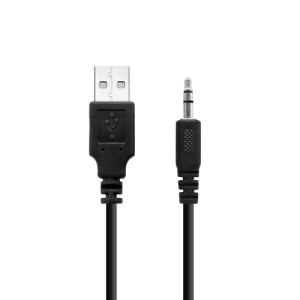 BRobotix Bocinas Portátiles 963913, Alámbrico, 2.0 Canales, 5W RMS, USB/3.5mm, Negro/Plata