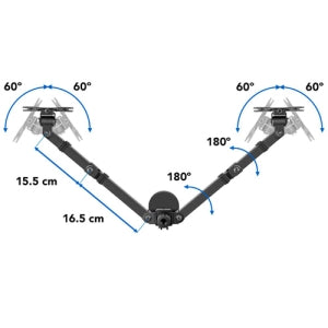 SOPORTE 2 BRAZOS PARA MONITOR 1