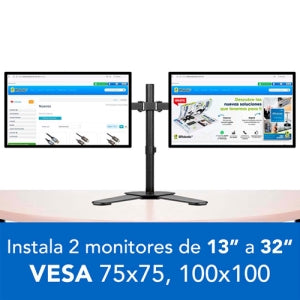 BRobotix Soporte de Escritorio para 2 Monitores 13