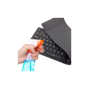 Teclado BRobotix Flexible 801935, Alámbrico, USB, Negro (Español)