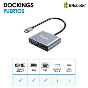 DOCKING 4 EN 1 HDMI / SVGA / US