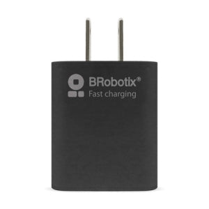 BRobotix Cargador de Pared 6001356, 5V, 1x USB-A, Negro ? incluye Cable USB A - Lightning