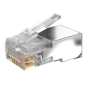 BRobotix Conector RJ-45, Transparente, 100 Piezas