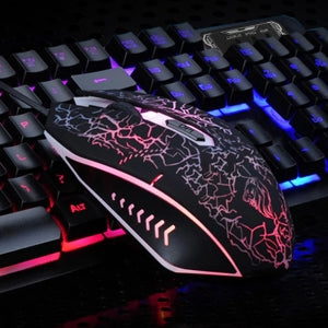 Kit de Teclado y Mouse BRobotix 458977, Alámbrico, USB, Negro