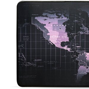 BRobotix Mousepad Gamer Planisferio, Tapete Antiderrapante, Medidas 79.2 x 30 Centímetros.