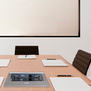 BRobotix Caja para Mesa 005514, Plata/Negro