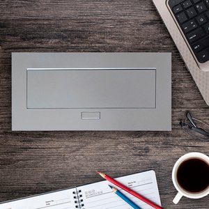 BRobotix Caja para Mesa 005514, Plata/Negro