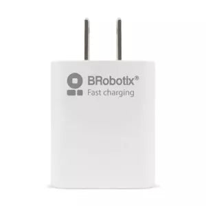 BRobotix Cargador de Pared 6001349, 5V, 1x USB-A, Blanco ? incluye Cable USB A - Lightning