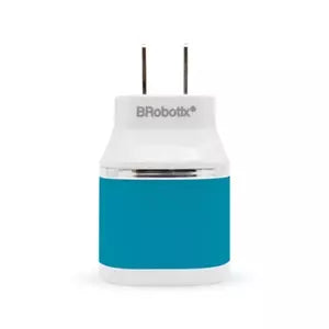 BRobotix Cargador USB 161264A, 2x USB 2.0, Azul