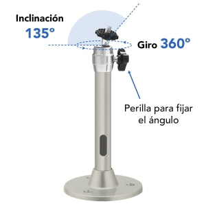 BRobotix Soporte de Pared/Techo para Proyector Mini 963838, hasta 5kg, Gris