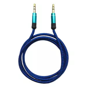 BRobotix Cable AUX 3.5mm Macho - 3.5mm Macho, 1 Metro, Azul