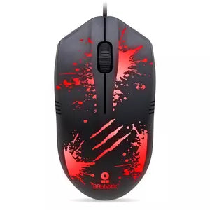 Mouse Gamer BRobotix Óptico Xplosion RGB, Alámbrico, USB, 1500DPI, Negro