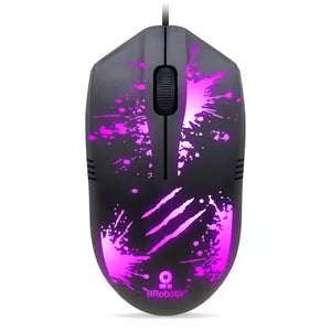 Mouse Gamer BRobotix Óptico Xplosion RGB, Alámbrico, USB, 1500DPI, Negro