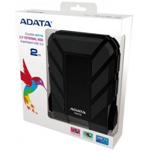 Disco Duro Externo Adata HD710 Pro 2.5', 2TB, USB 3.0, Negro, A Prueba de Agua y Golpes - para Mac/PC