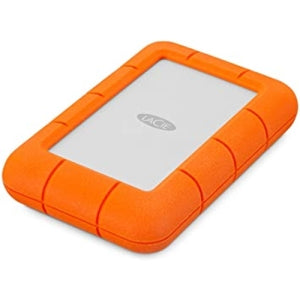Disco Duro Externo LaCie Rugged Mini, 5TB, USB 3.0, Naranja, A Prueba de Agua y Golpes - para Mac/PC