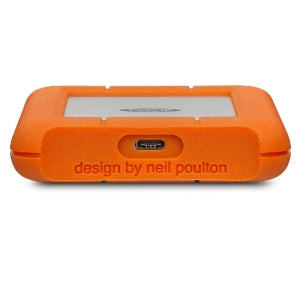 Disco Duro Externo LaCie Rugged USB-C 2.5', 1TB, USB C 3.0, Naranja/Plata, A Prueba de Agua, Polvo y Golpes - para Windows/Mac
