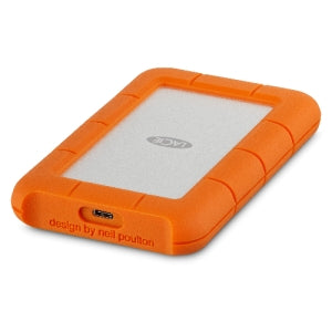 Disco Duro Externo LaCie Rugged USB-C 2.5', 1TB, USB C 3.0, Naranja/Plata, A Prueba de Agua, Polvo y Golpes - para Windows/Mac