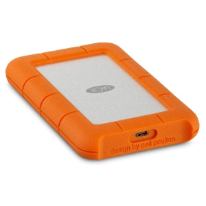 Disco Duro Externo LaCie Rugged USB-C 2.5', 1TB, USB C 3.0, Naranja/Plata, A Prueba de Agua, Polvo y Golpes - para Windows/Mac