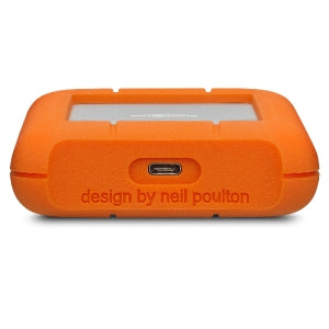 Disco Duro Externo LaCie Rugged USB-C 2.5', 5TB, Naranja/Plata, A Prueba de Agua, Polvo y Golpes - para Mac/PC