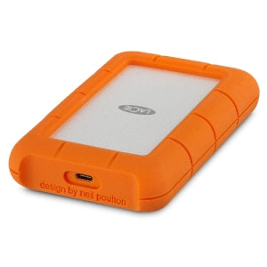 Disco Duro Externo LaCie Rugged USB-C 2.5', 5TB, Naranja/Plata, A Prueba de Agua, Polvo y Golpes - para Mac/PC