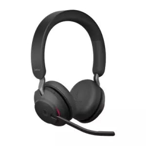 Jabra Auriculares Evolve2 65 MS Stereo, Inalámbrico, Bluetooth, USB-A, Negro